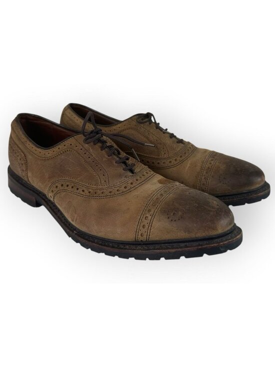 Allen Edmonds Kiowa Mens 11 Brown Leather Wingtip Oxford Brogue Dress Shoes main image 12